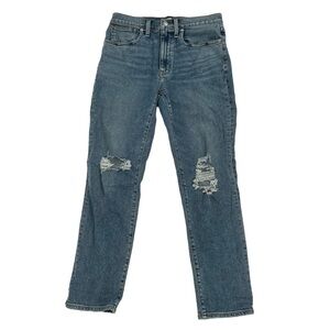 Madewell Roadtripper Slim Boyfriend Distressed Jeans Size 27 Women’s